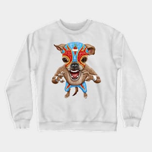 Loco Chihuahua Wrestler Crewneck Sweatshirt